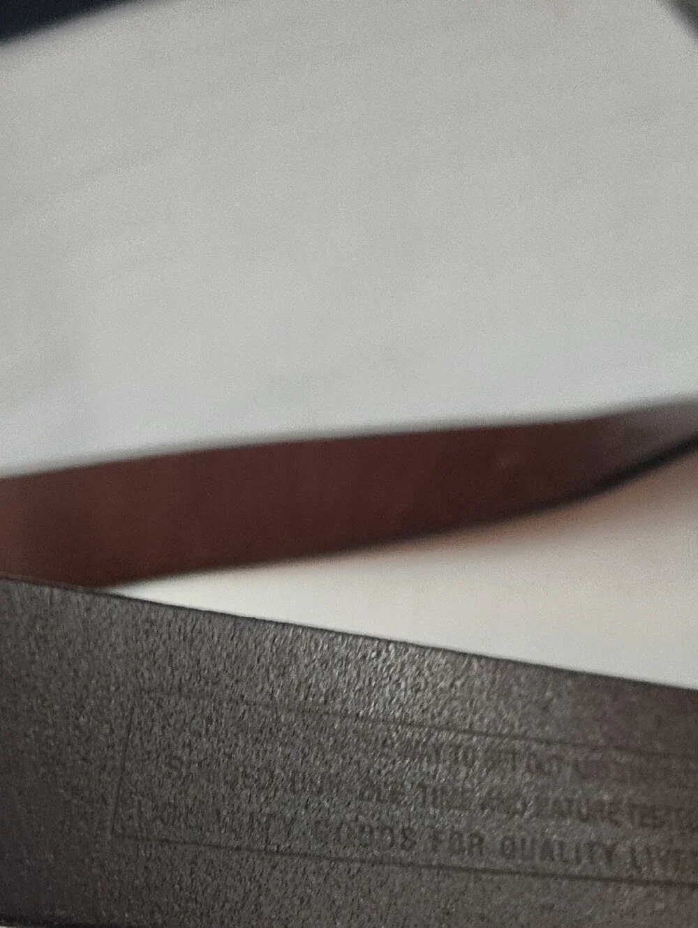 Timberland Brown Leather Belt with Brass Buckle